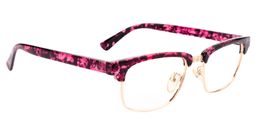 Antonio Rectangle Red/Pink Glasses2