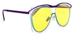 Nathalie Aviator Purple Sunglasses2