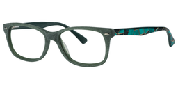 Aaron Rectangle Green Glasses2