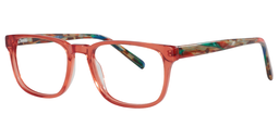 Gloria Rectangle Living Coral Glasses 2