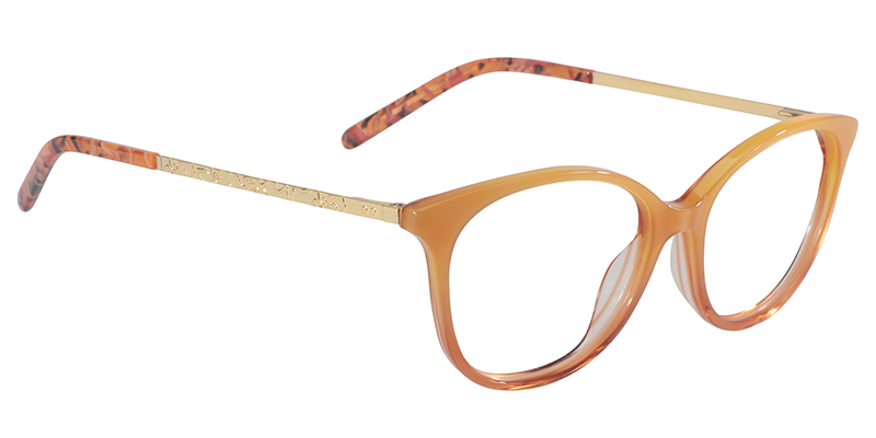 Oval  Living Coral Glasses| Zeelool Eyeglasses2