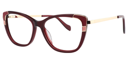 Queena Rectangle Red Glasses2