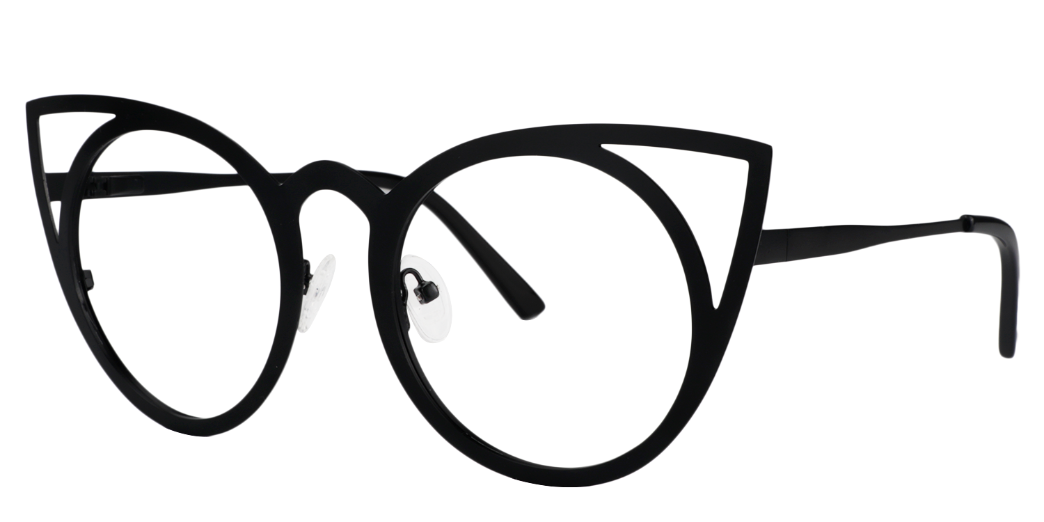 Cat-eye Black Glasses | Zeelool Glasses4