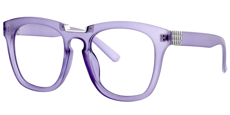 Rectangle Purple Glasses | Zeelool Eyeglasses Online2
