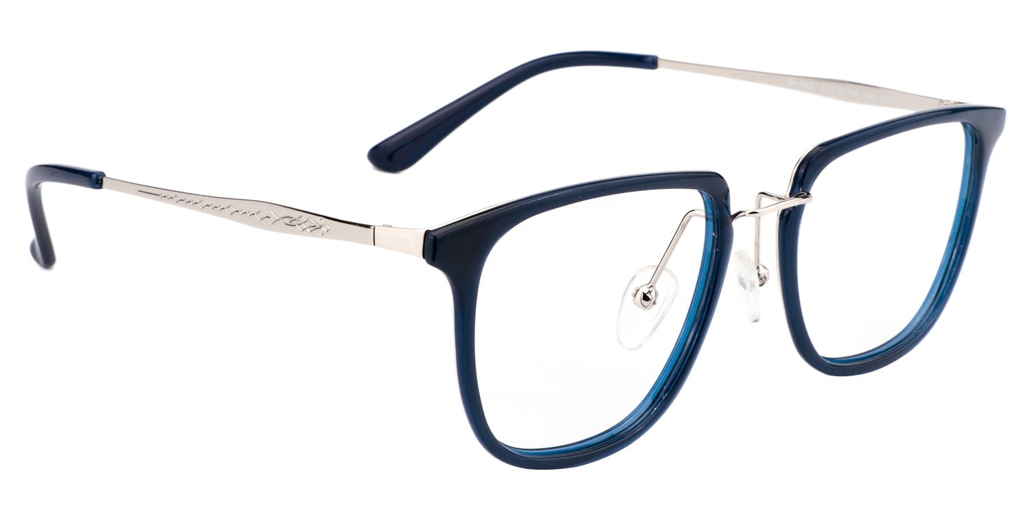 Square Dark Blue Glasses | Zeelool Glasses2