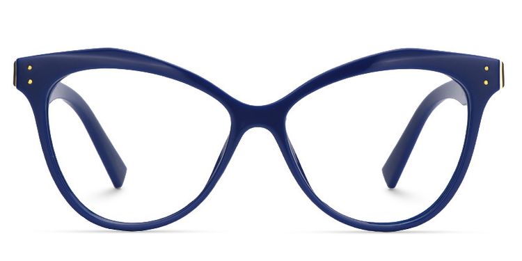 Saul Cat Eye Dark Blue Glasses 