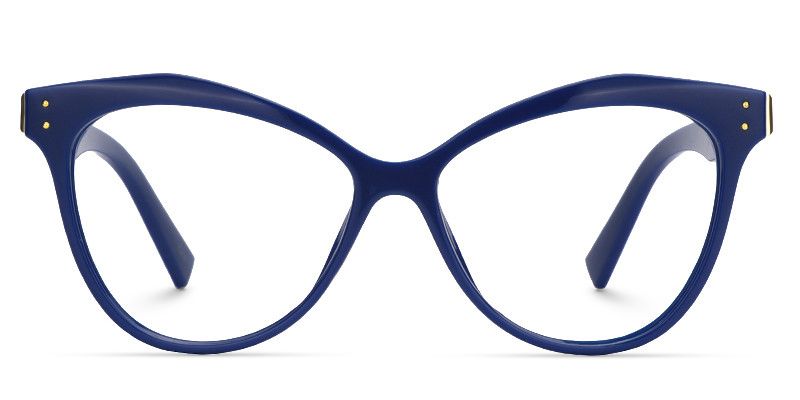Saul Cat Eye Dark Blue Glasses 