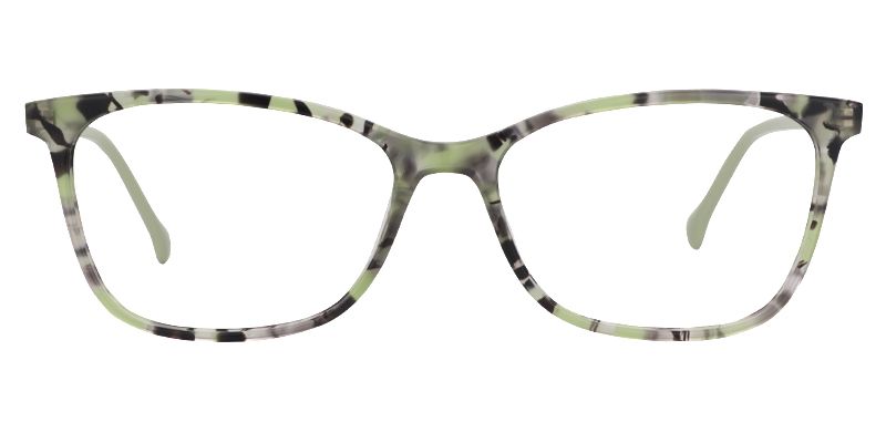 Abigail Acetate Green Glasses