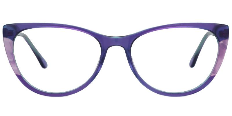 Thelma Cat Eye Purple Glasses