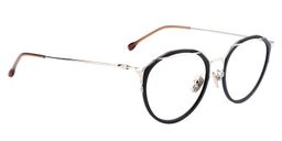 Bennett Round Black Glasses2