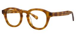 Caprice Round Light Brown Glasses2