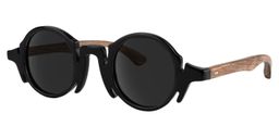 Charlie Round Black Sunglasses1