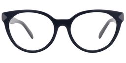 Vivian Cat Eye Dark Blue Glasses0