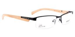 Yvonne Rectangle Black Glasses2