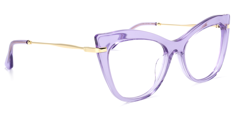 Indira Cat Eye Purple Glasses