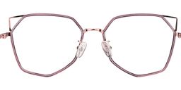 Aviva Geometric Light Purple Glasses5