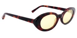 Calista Oval Tortoise Sunglasses2