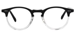 Averil Round Black & Clear Glasses 0