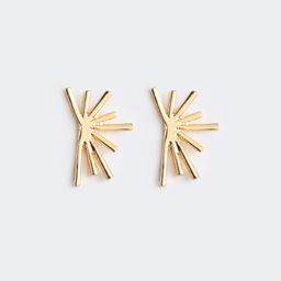 Vintage Geometric Shaped Gold Earrings 2