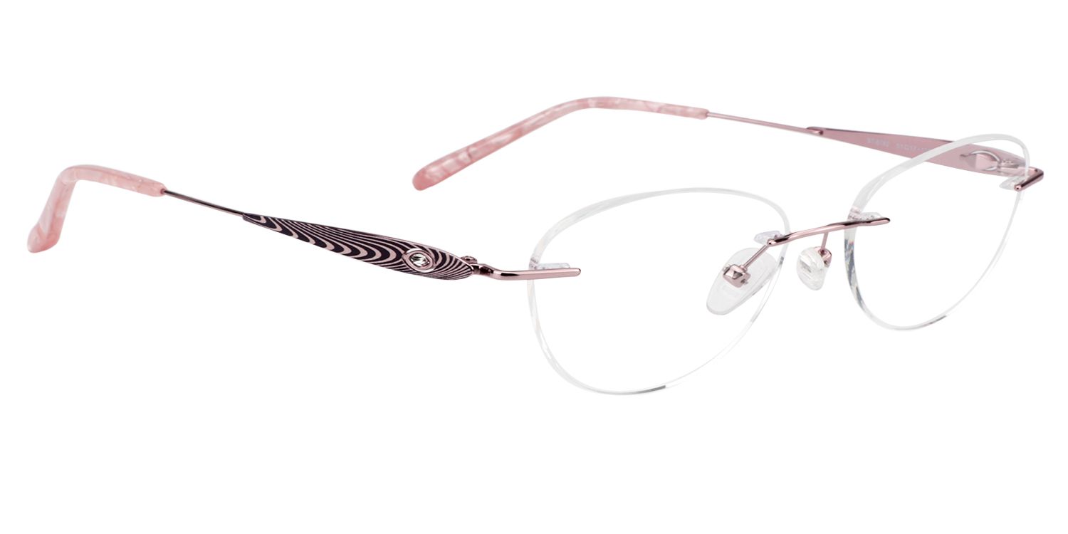 Oval Rose Gold Glasses | Zeelool Glasses2