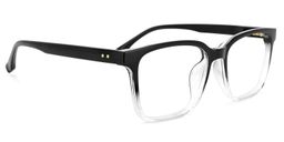 Roman Rectangle Black Glasses2
