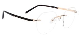 Clifford Round Gold Glasses3