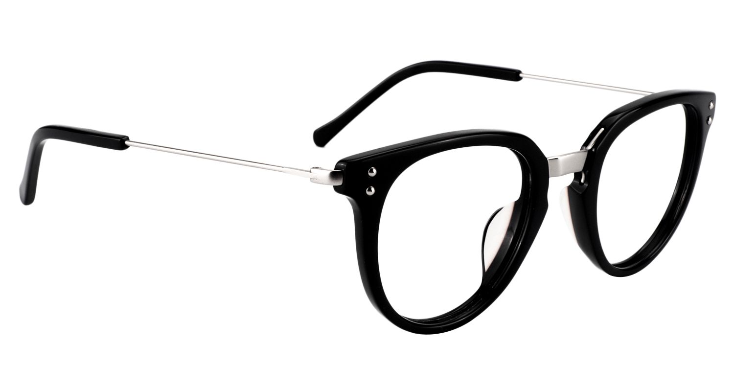 Round Black Glasses | Zeelool Glasses3