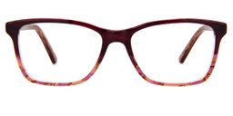 Cecilia Floral Rectangle Glasses0