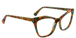 Alicia Cateye Orange Pattern Glasses2