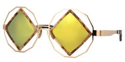 Todd Geometric Gold Sunglasses2
