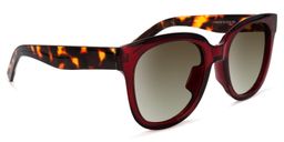 Harrell Square Dark-Red Sunglasses2