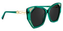 Routh Geometric Green Sunglasses2