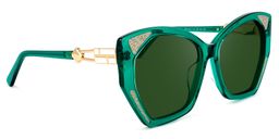 Routh Geometric Green Sunglasses2