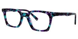 Christopher Square Blue Pattern Glasses2
