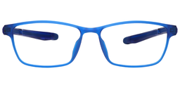 William Rectangle Blue Sports Glasses0