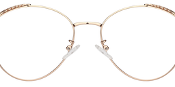Abiola Round Gold Glasses4