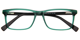 Nicole Rectangle Green Glasses1