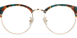 Montgomery Blue Floral Handmade Glasses2