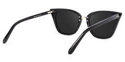 Tallulah Cat Eye Black Sunglasses 4