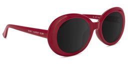 Elinor Oval Red Sunglasses2