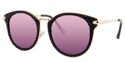 Shirley Round Black Sunglasses2