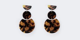 Stylish Geometric shaped Tortoise Earrings2