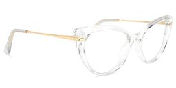 Sadie Cateye Clear Glasses2