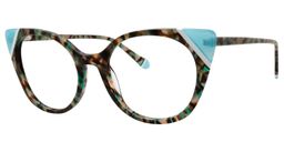 Ackerly Cat eye Green Floral Glasses2