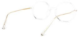 Tanner Geometric Clear Glasses4