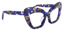 Tristan Cateye Blue-Floral Glasses2