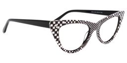 Chana Cat-Eye Black-White Glasses2