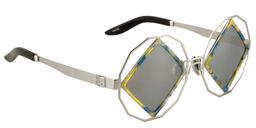 Todd Geometric Silver Sunglasses2