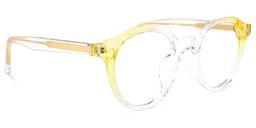 Ysabel Round Yellow Glasses2