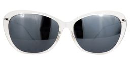  Abraham Cat-eye Clear Sunglasses0